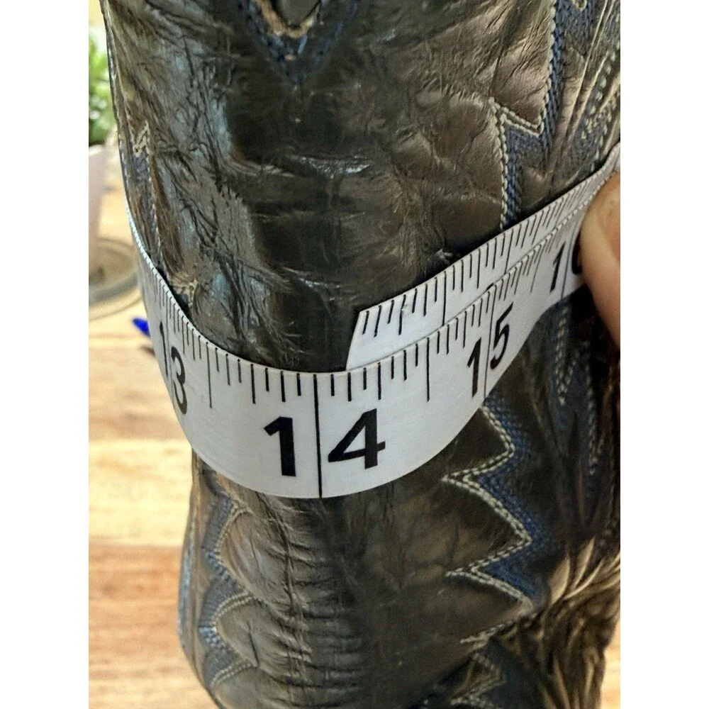 Vintage Tony Lama Exotic Cowboy Boots Mens Sz 10 D Style 8550 Gold Label USA
